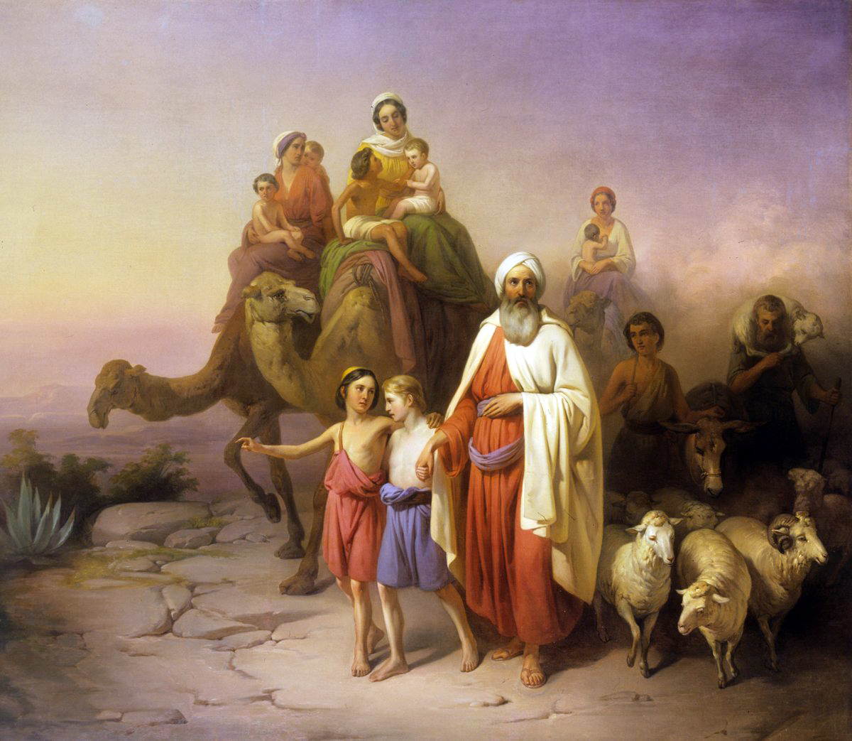 Abraham's Journey from Ur to Canaan, Molnár, 1850
