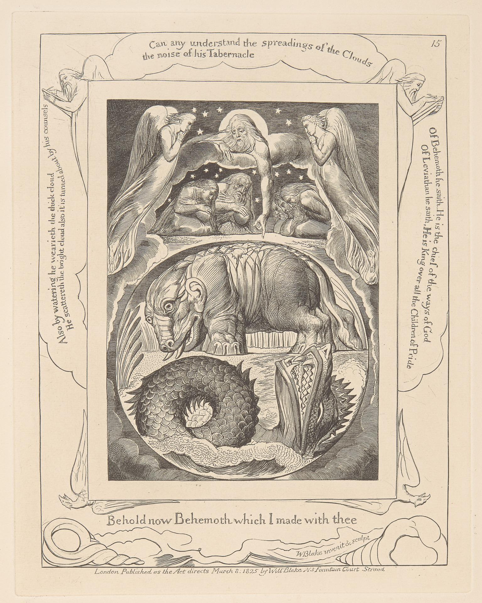 William Blake image of Behemoth and Leviathan from the Book of Job, used with anti-sensational guardrails