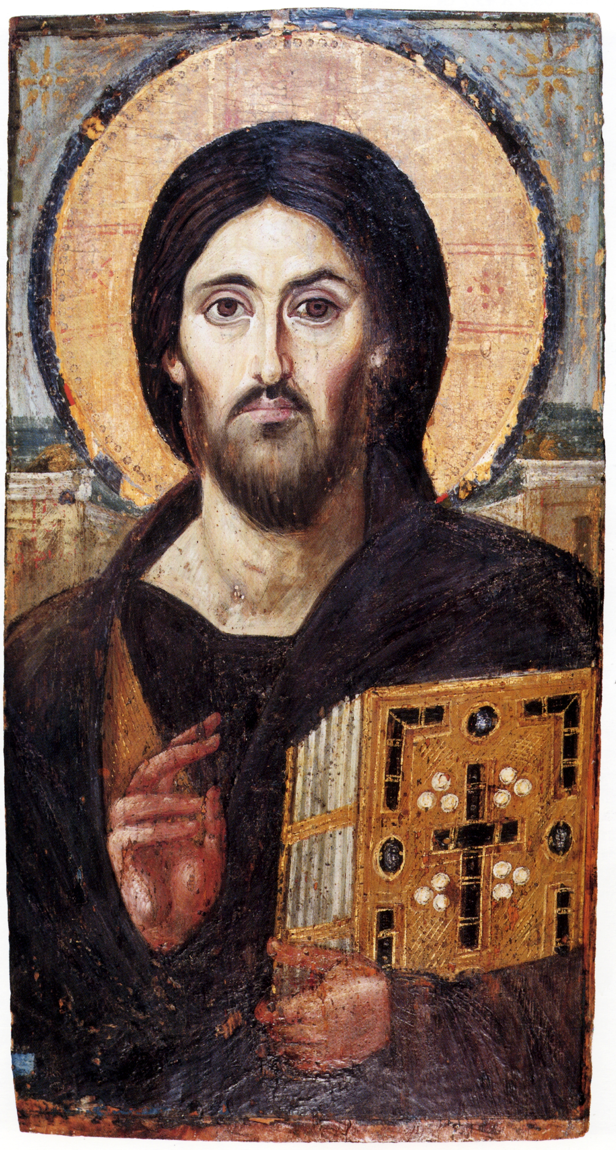 Christ Pantocrator, sixth-century icon from Saint Catherine's Monastery at Sinai