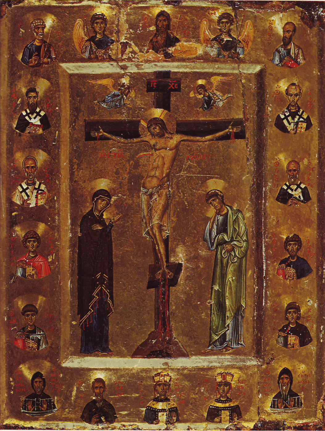 The Crucifixion of Christ, late-twelfth-century Byzantine icon from Saint Catherine's Monastery