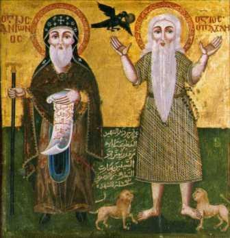 St. Antony the Great with St. Paul the Hermit
