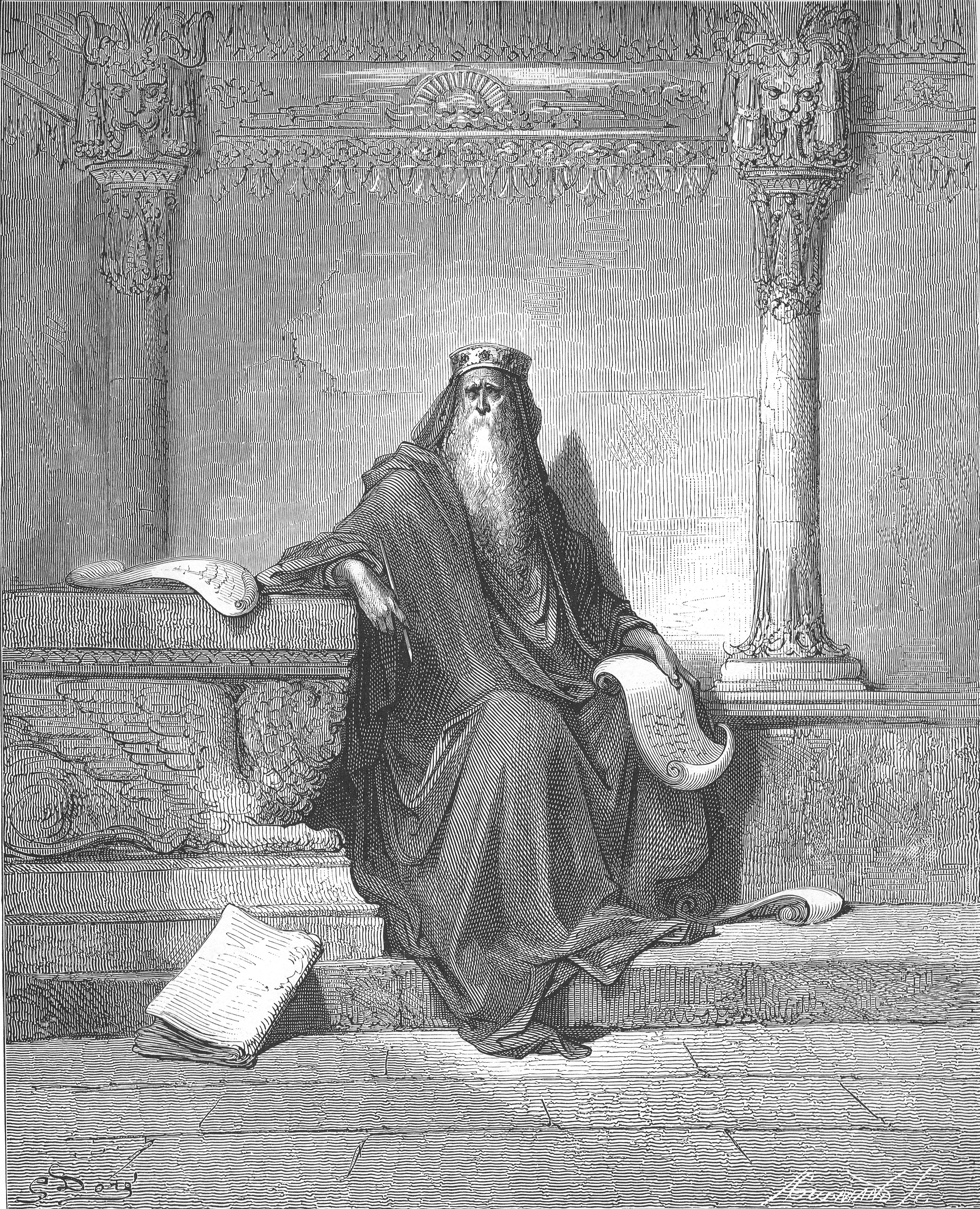Gustave Doré, King Solomon in Old Age