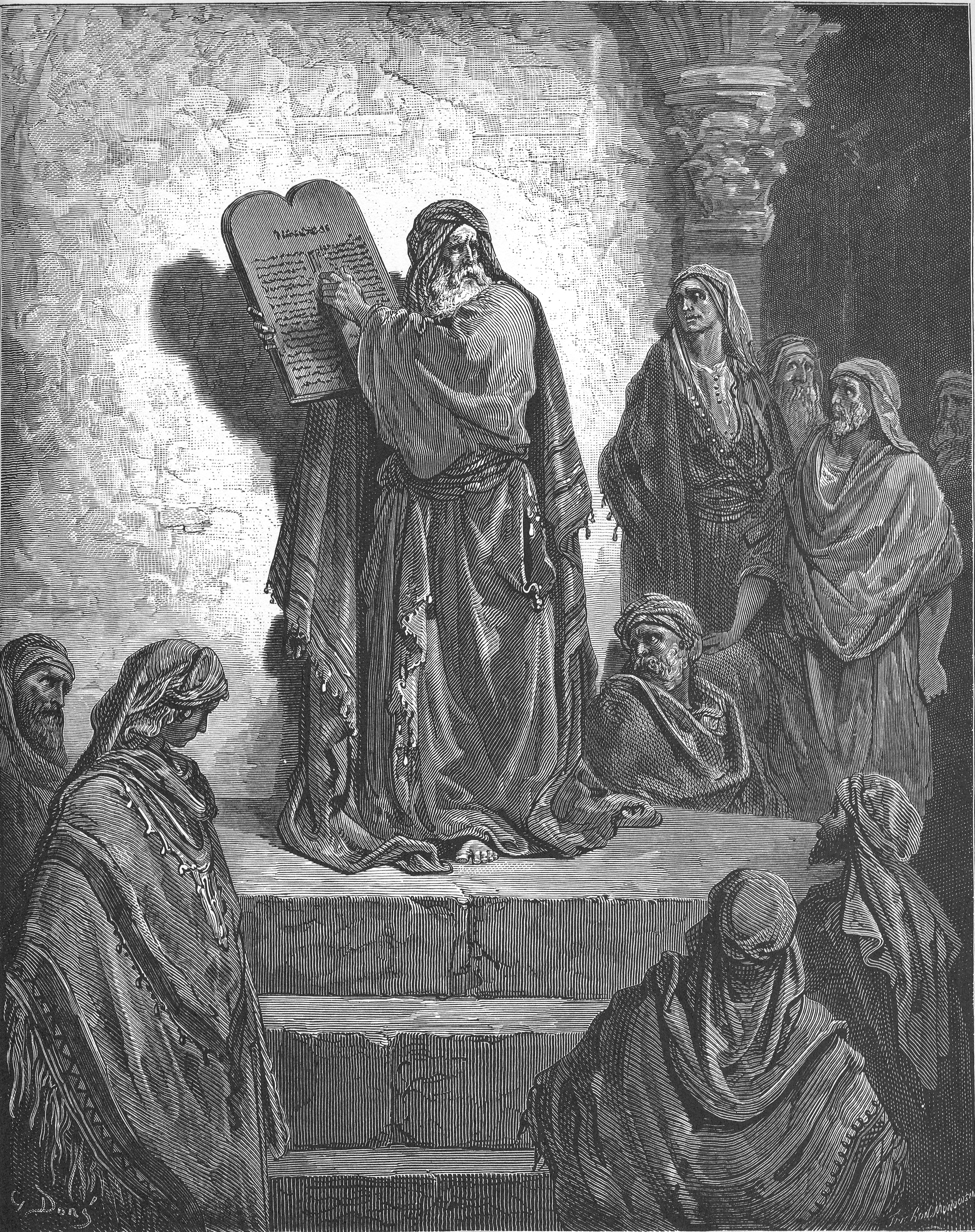 Ezra reads the Law to the people, Gustave Doré