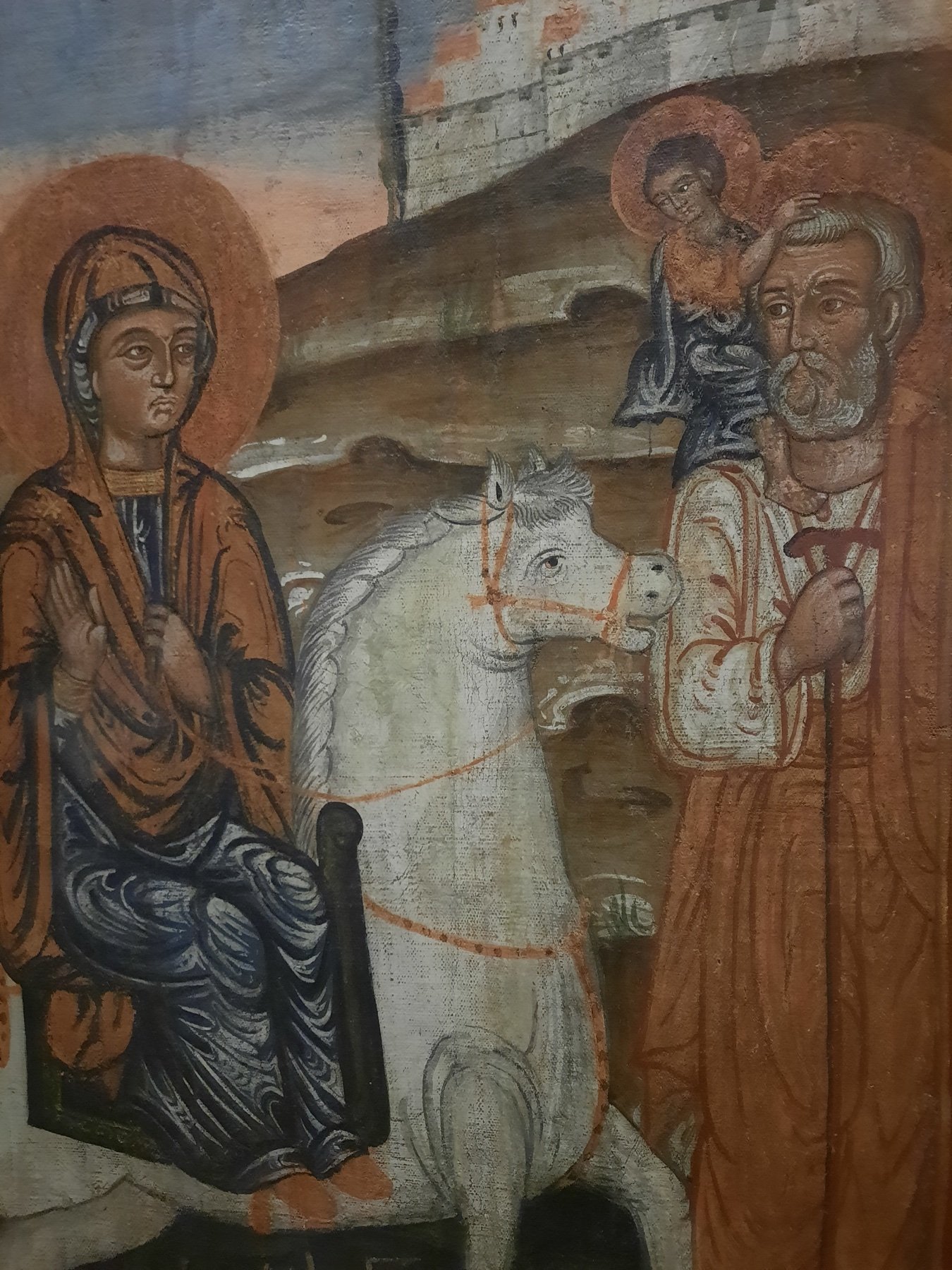Coptic icon of the Flight of the Holy Family into Egypt