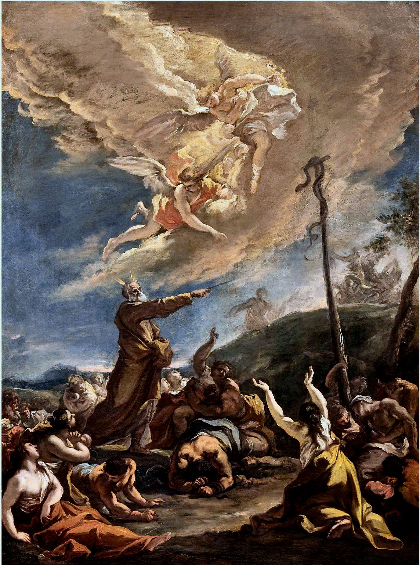 Moses and the bronze serpent, Western biblical artwork