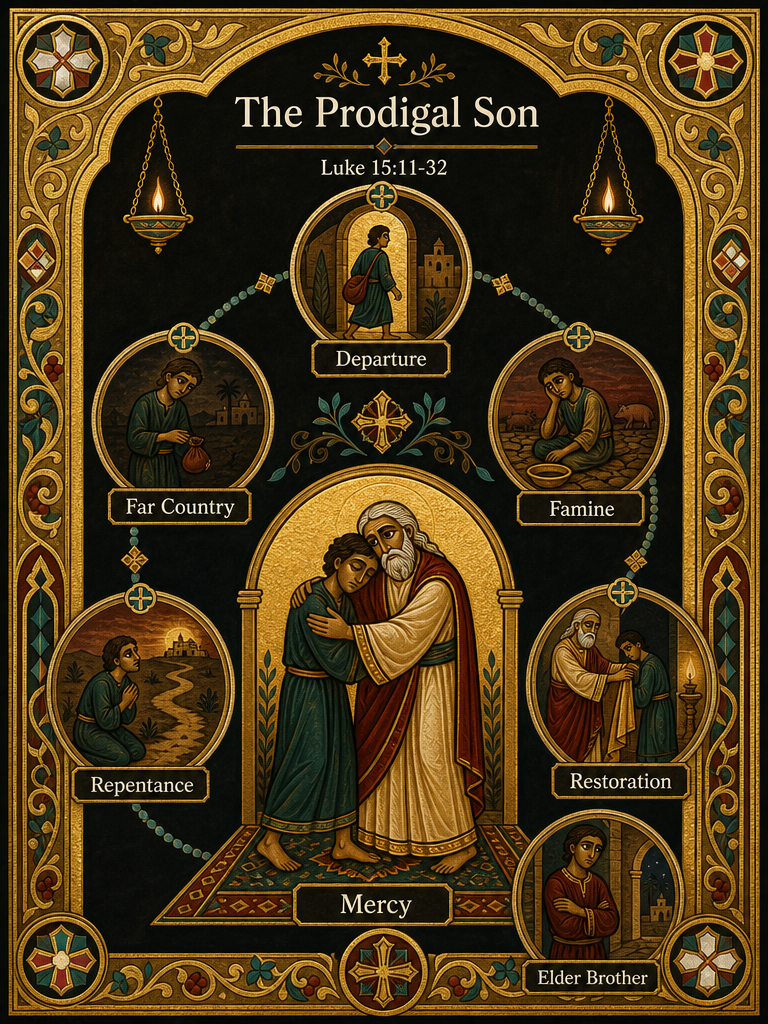 The Prodigal Son neo-Coptic infographic