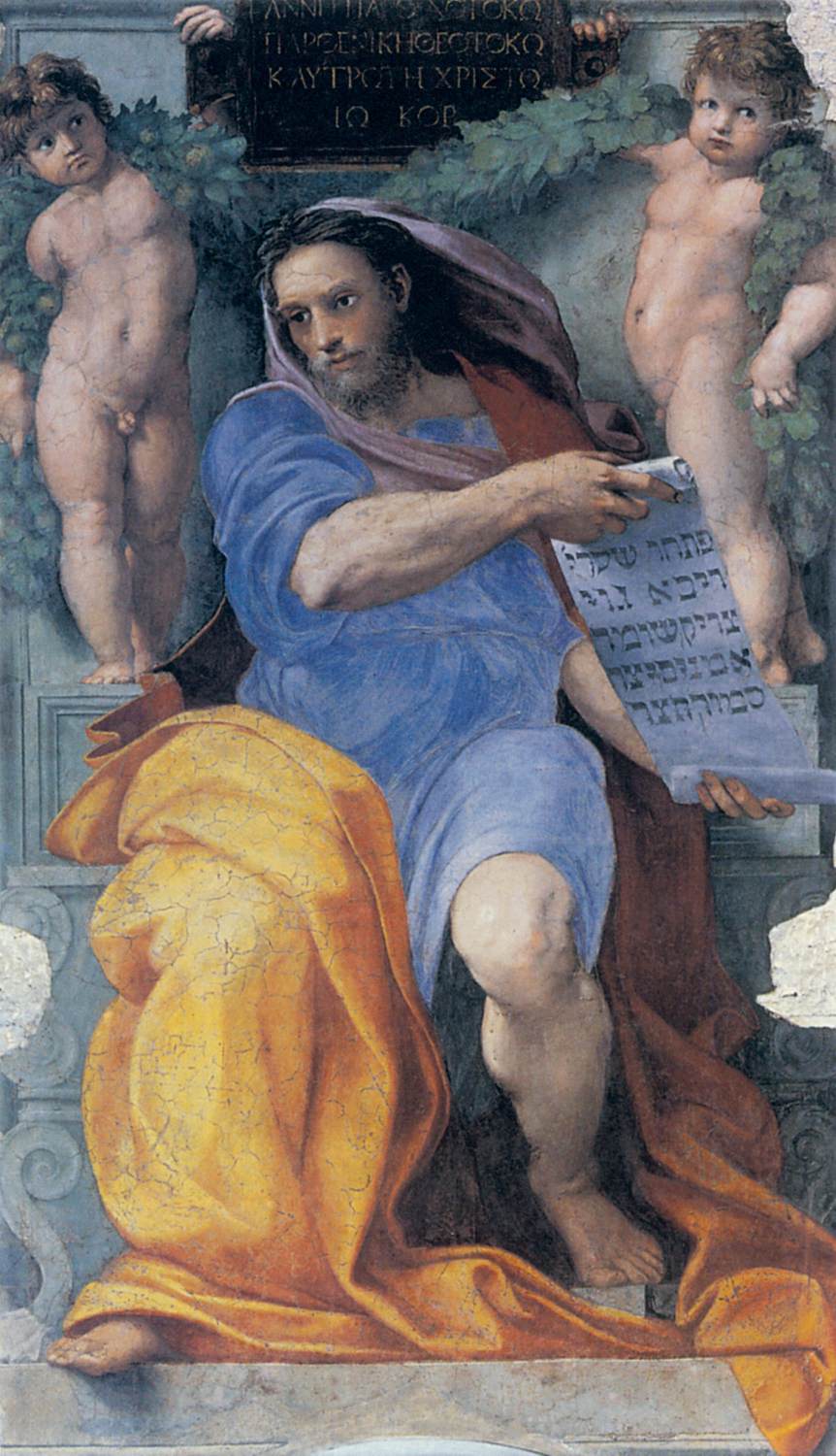 Raphael Prophet Isaiah fresco