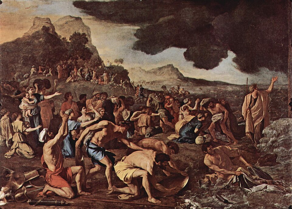 Nicolas Poussin painting of Israel crossing the Red Sea.