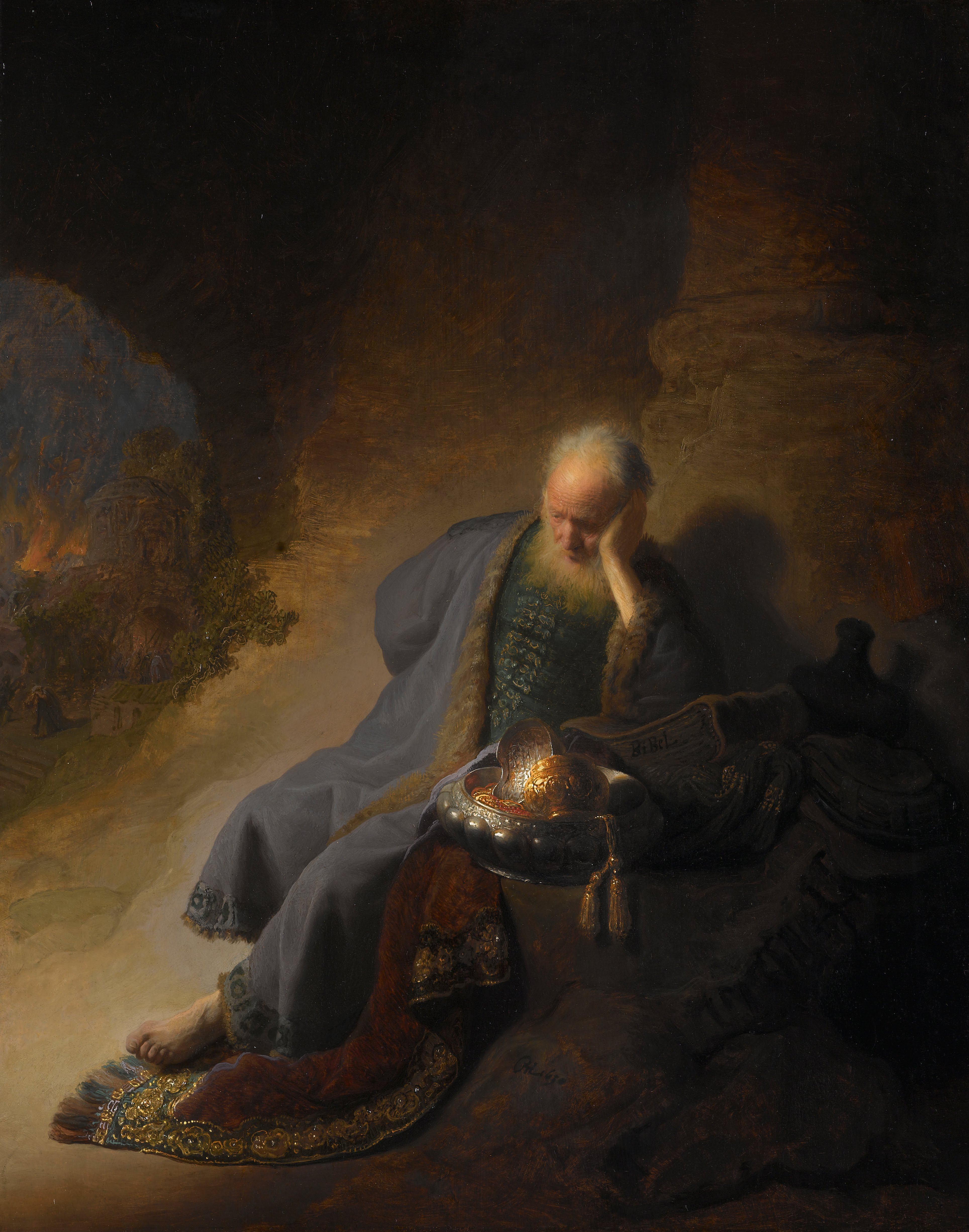 Rembrandt, Jeremiah Lamenting the Destruction of Jerusalem