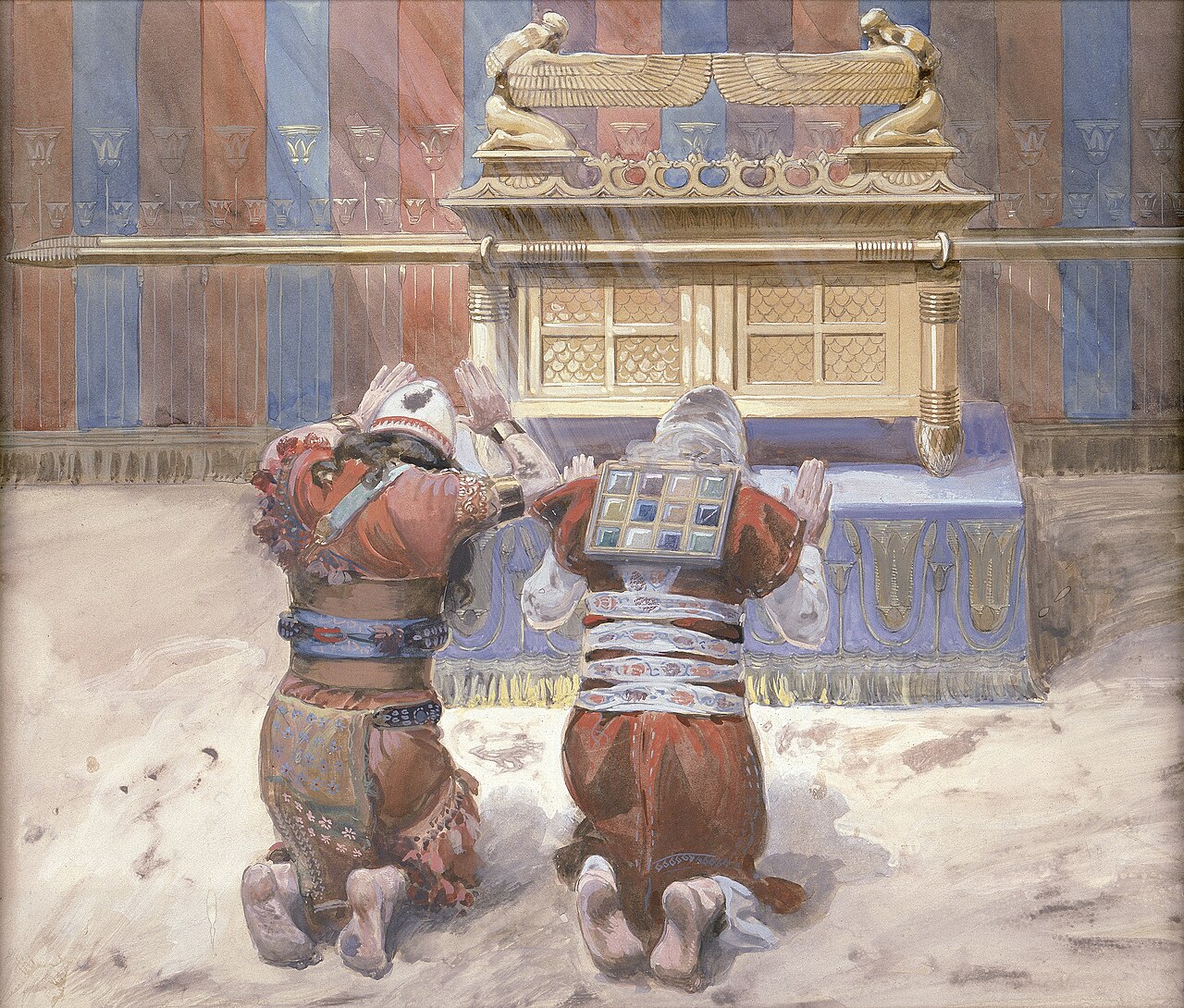 Moses and Joshua in the Tabernacle by James Tissot